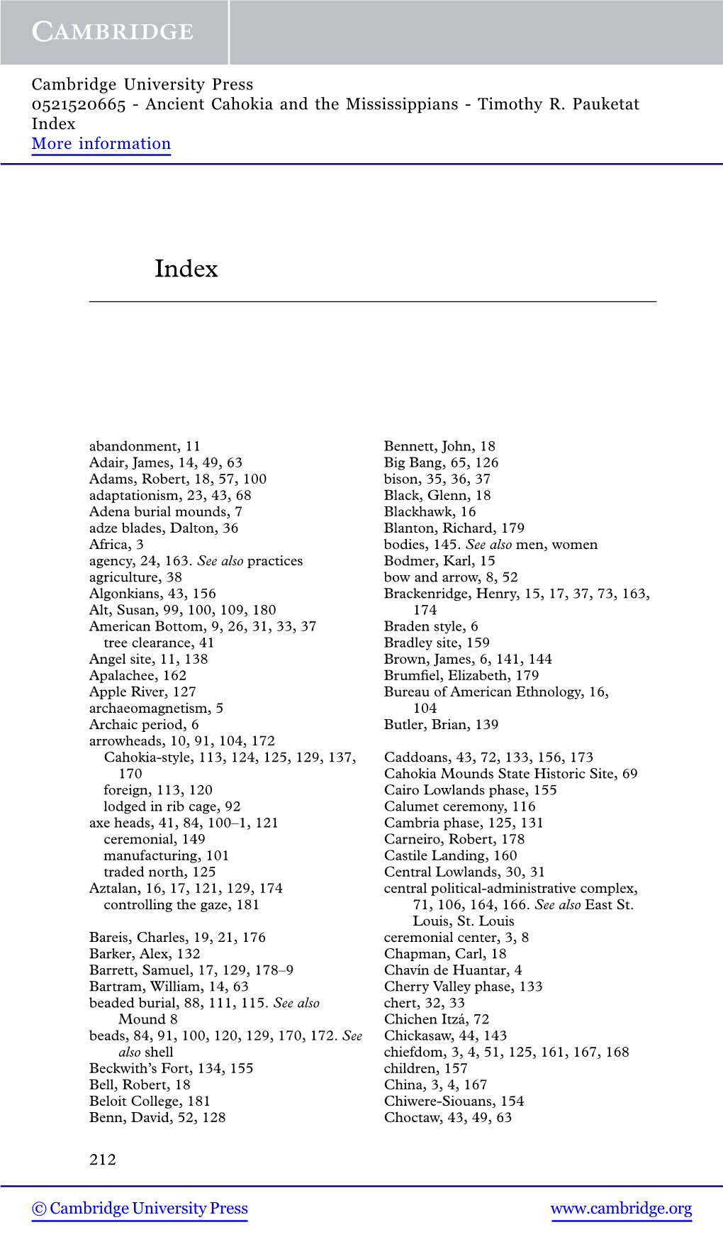 Ancient Cahokia and the Mississippians - Timothy R