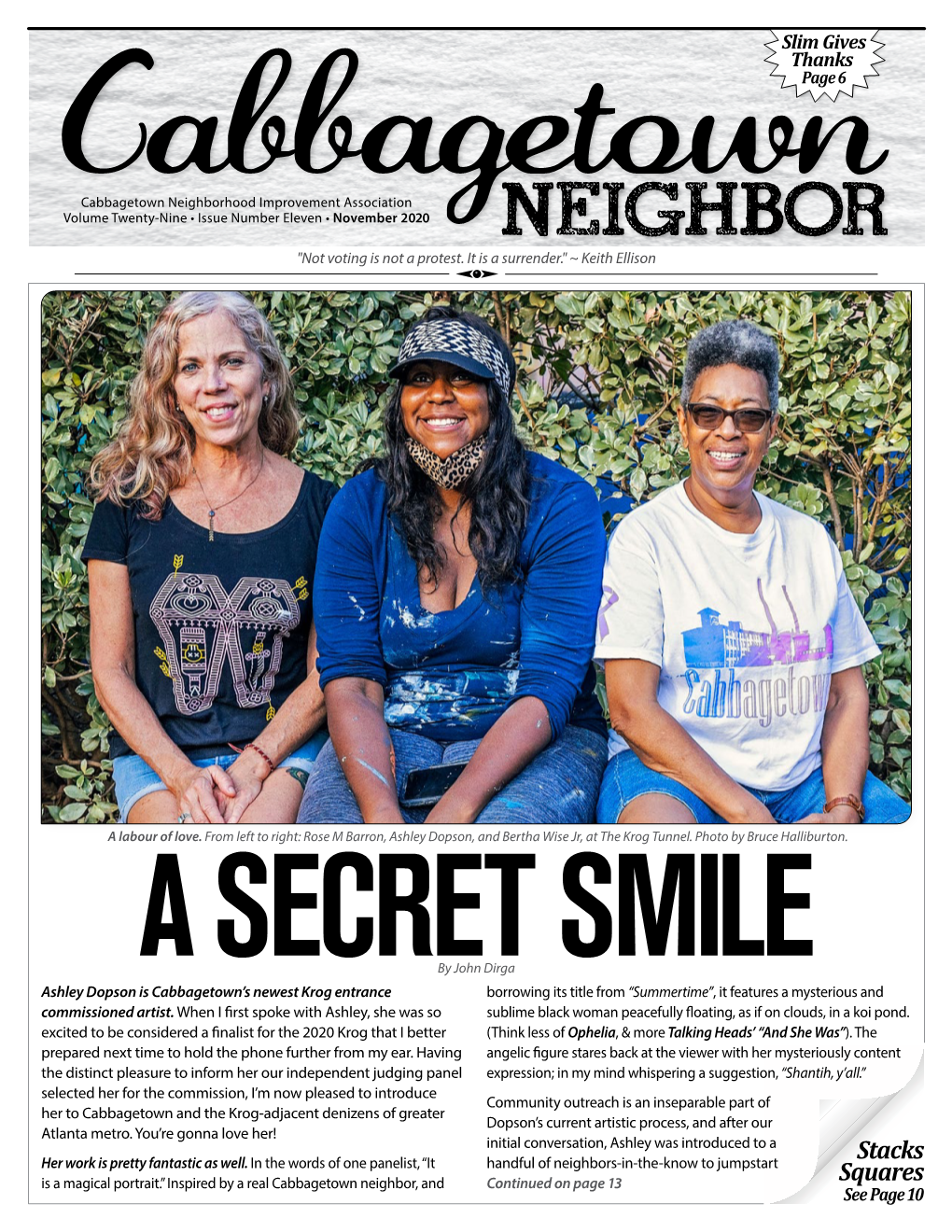 Neighborhood Improvement Association Volume Twenty-Nine • Issue Number Eleven • November 2020 Neighbor 