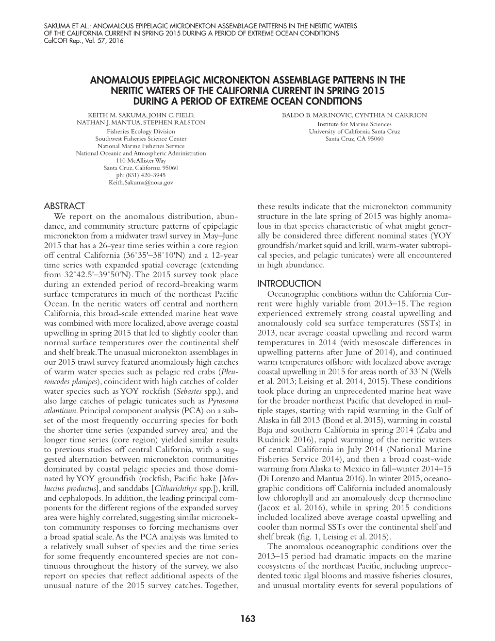 Anomalous Epipelagic Micronekton Assemblage