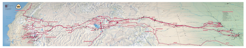 California Trail W R O MOUNTAINS H P I S Mount Jefferson Ive S SALMON MONTANA CORVALLIS E R M L E 10497Ft S E L MOUNTAINS a DILLON Orn 25 Er WISC