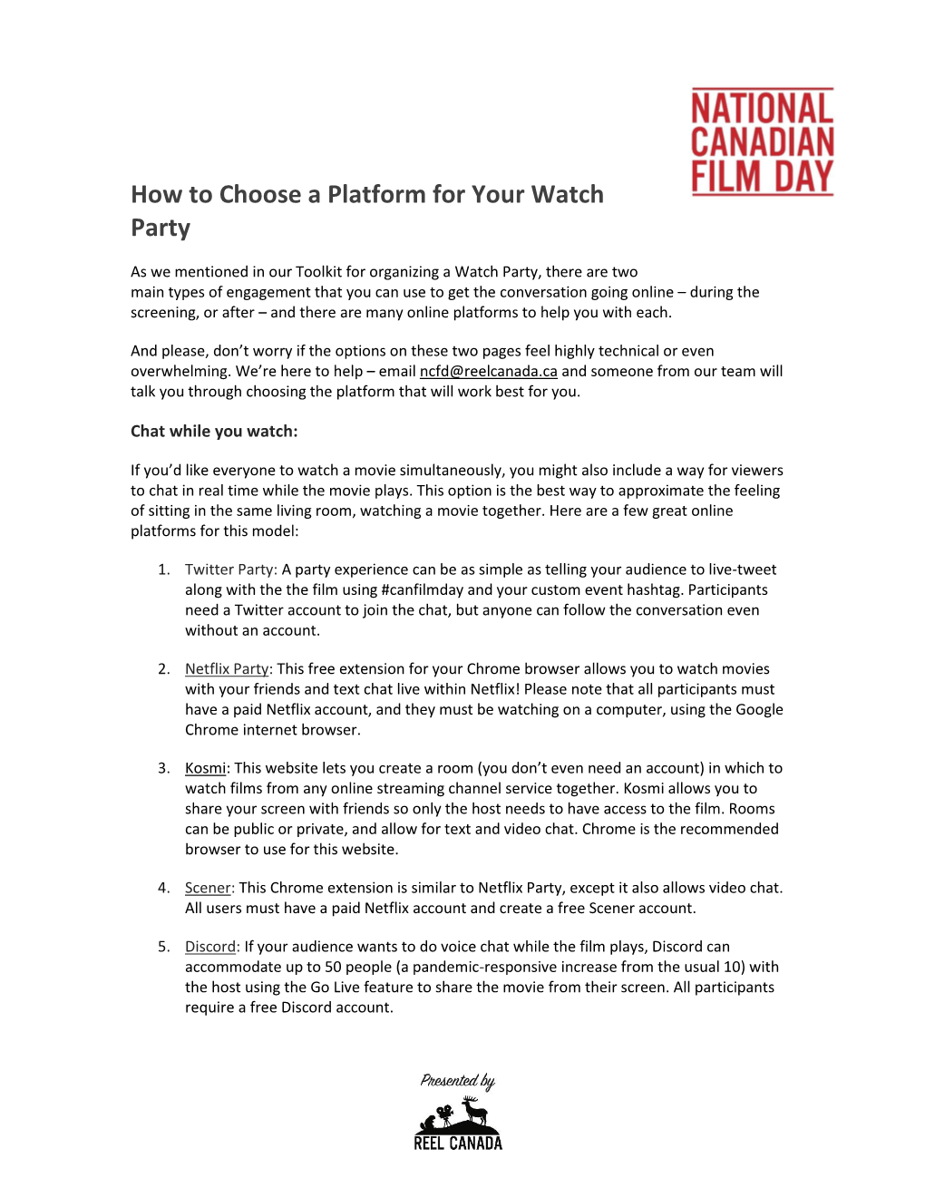 How to Choose a Platform for Your Watch Party