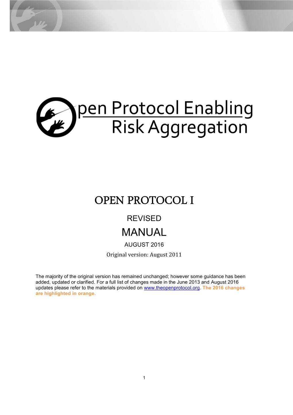 Open Protocol I Revised