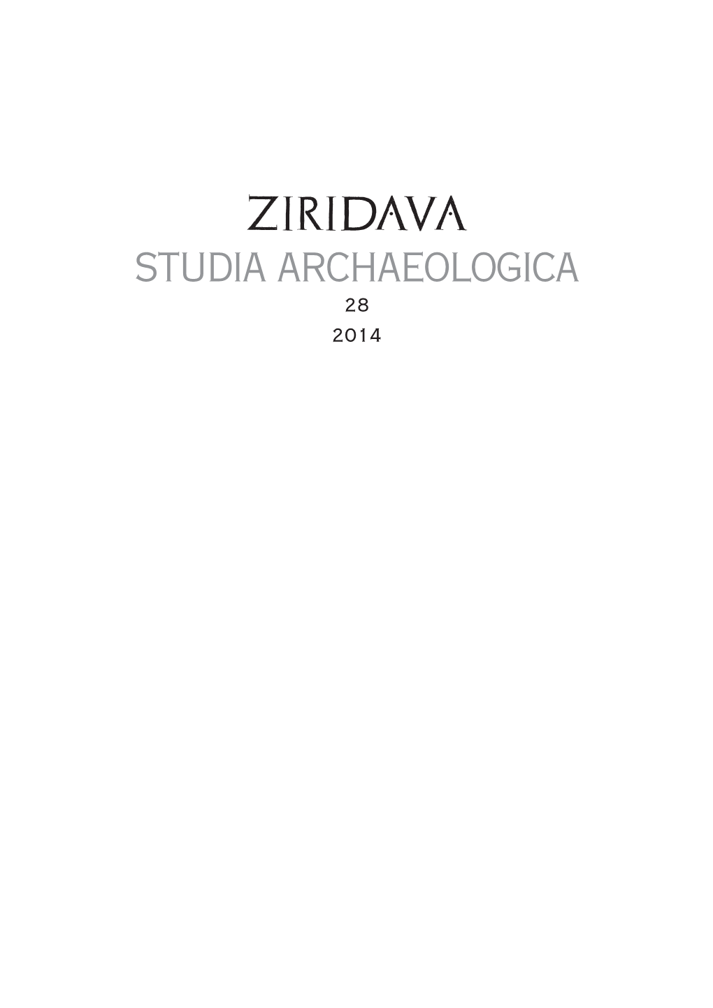 Ziridava 2014.Indd