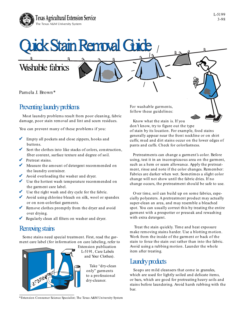 Quick Stain Removal Guide Washable Fabrics