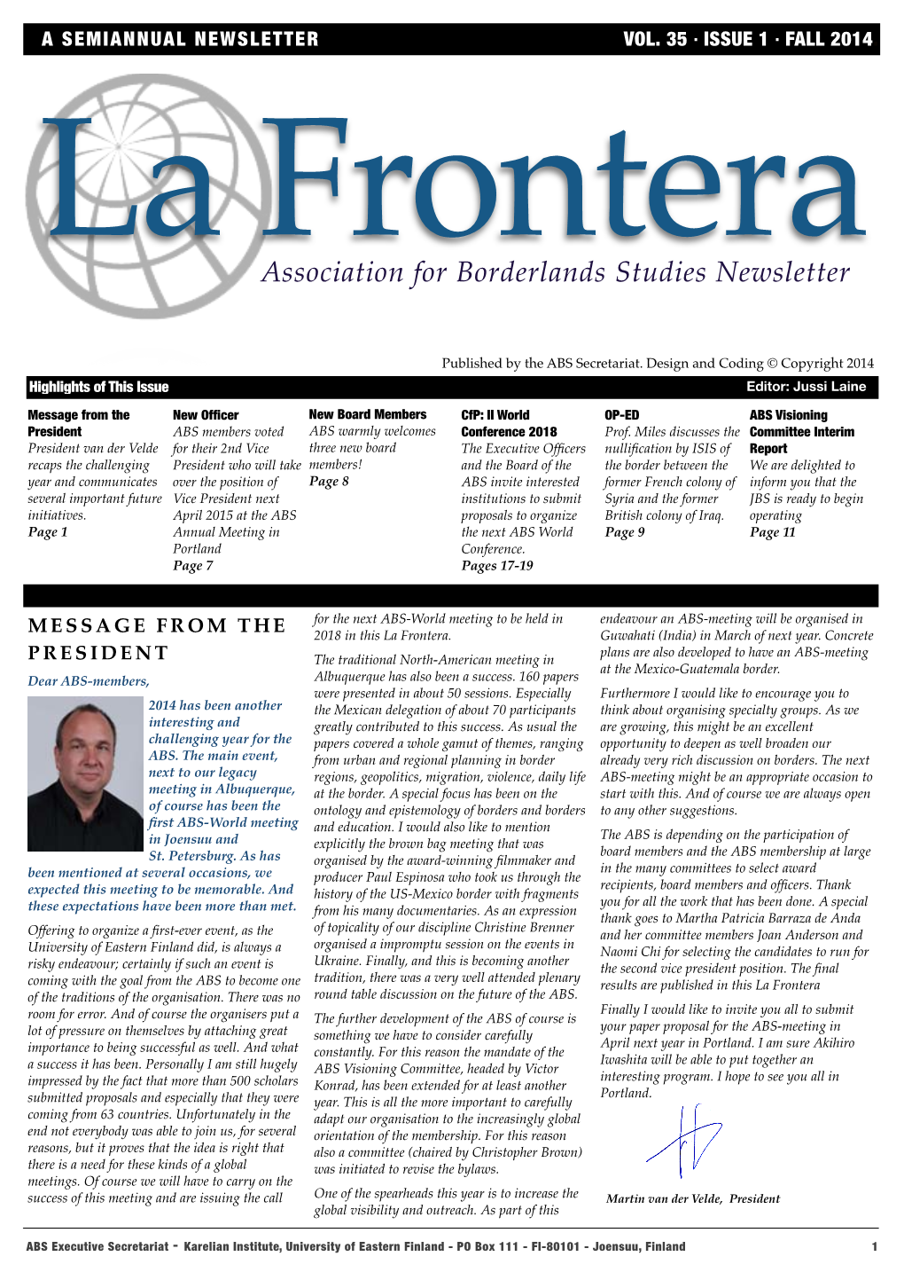 La Frontera 35(1)