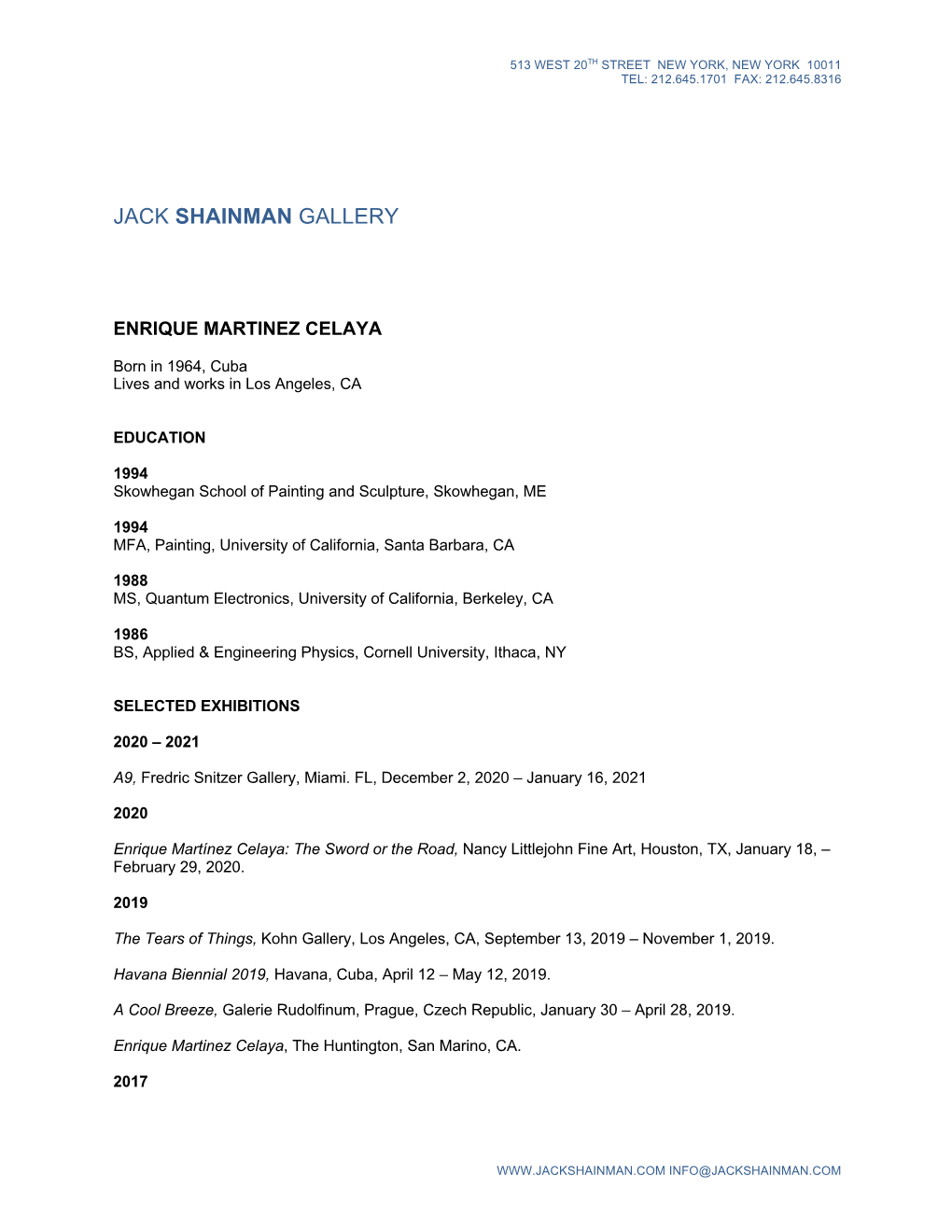 Jack Shainman Gallery