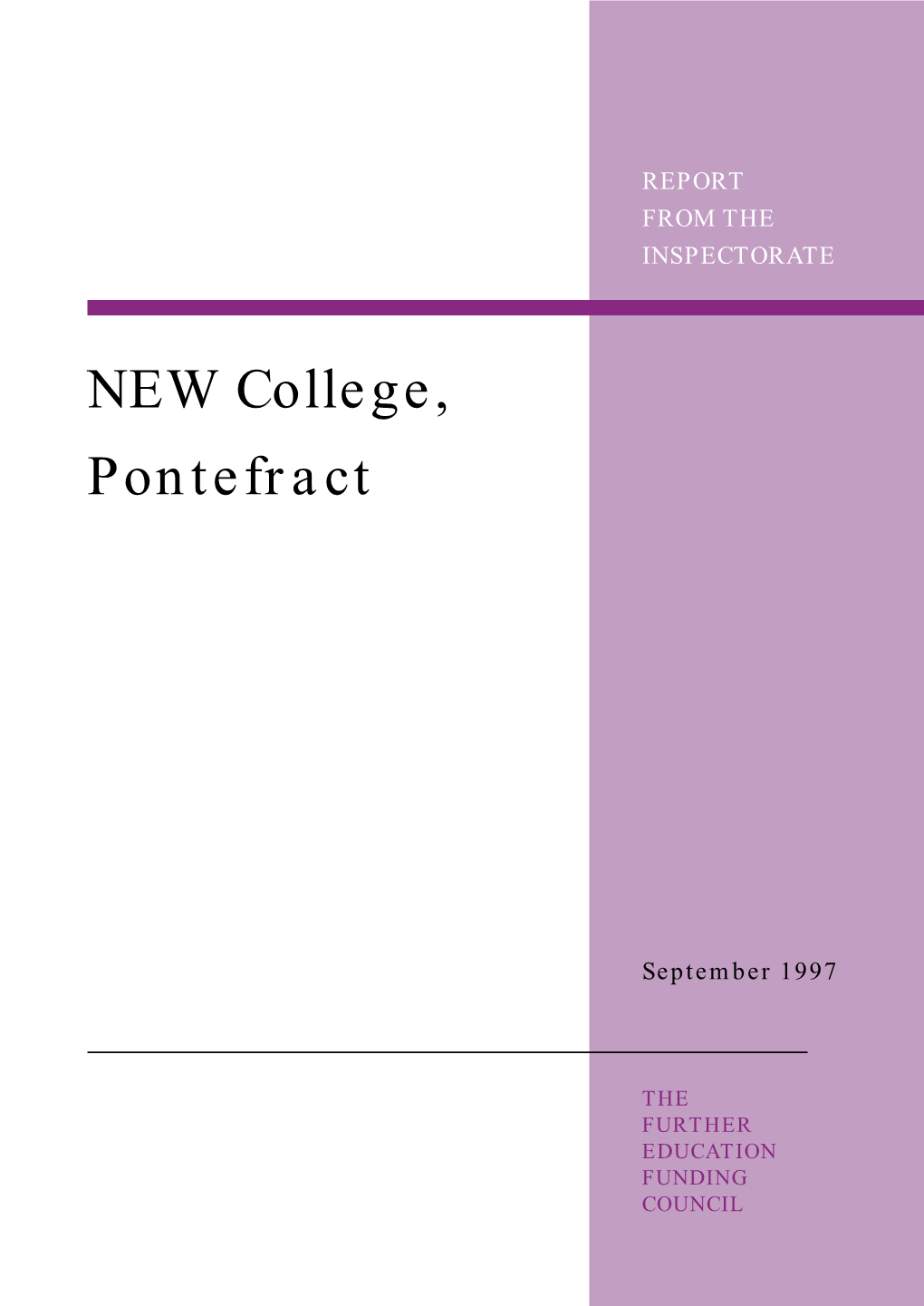 NEW College, Pontefract