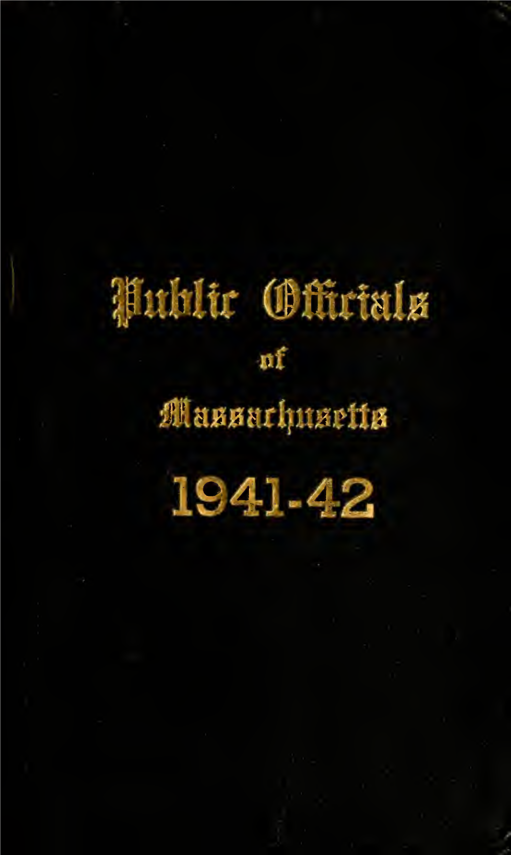 Public Officials of Massachusetts