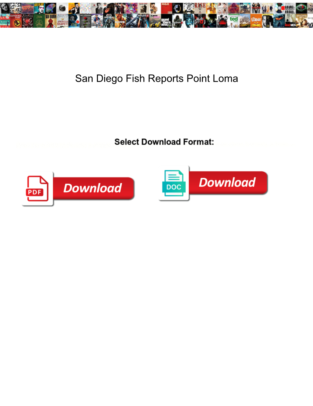 San Diego Fish Reports Point Loma