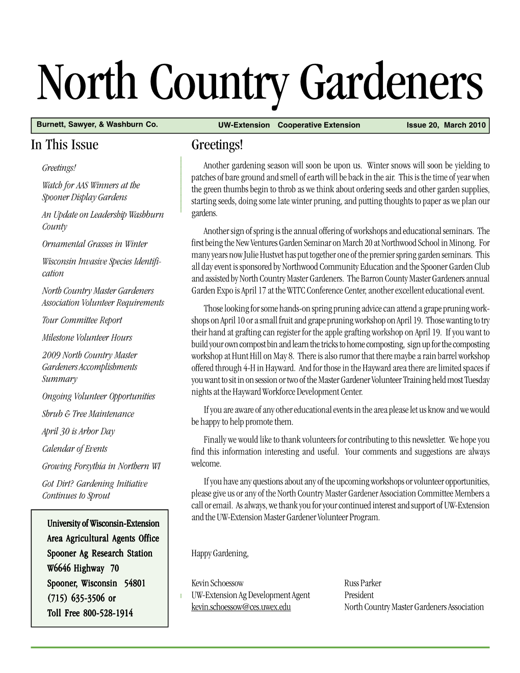 North Country Gardeners