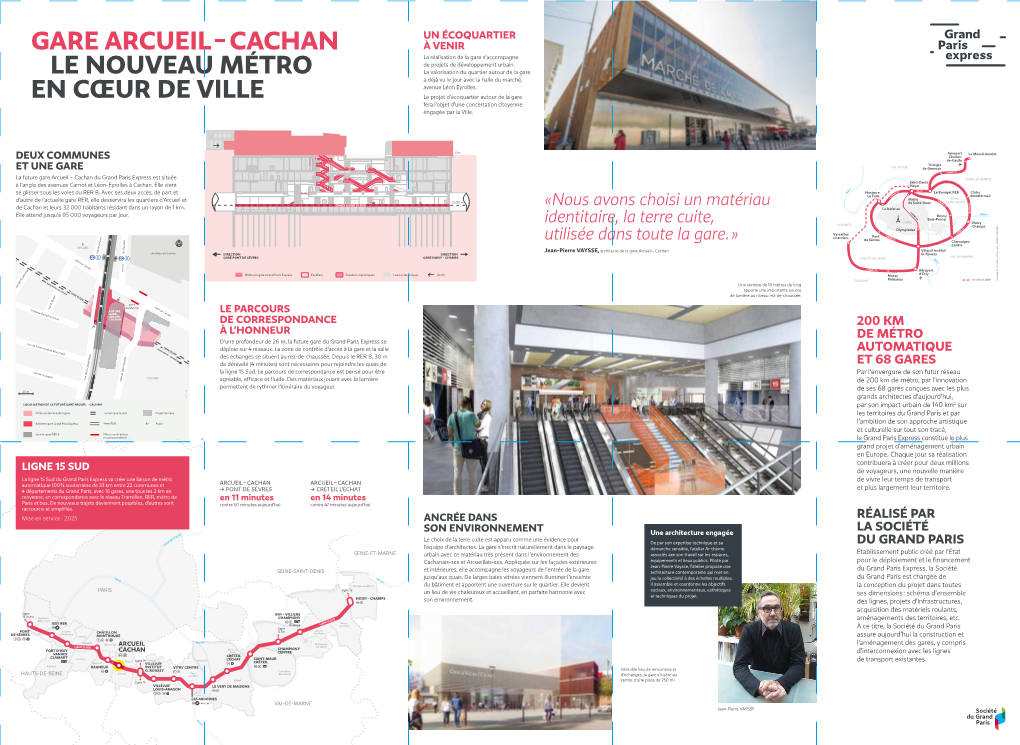 GARE ARCUEIL – CACHAN À VENIR La Réalisation De La Gare S’Accompagne De Projets De Développement Urbain