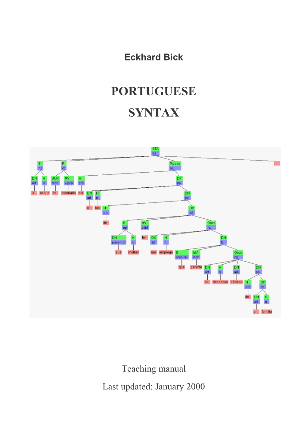 Portuguese Syntax