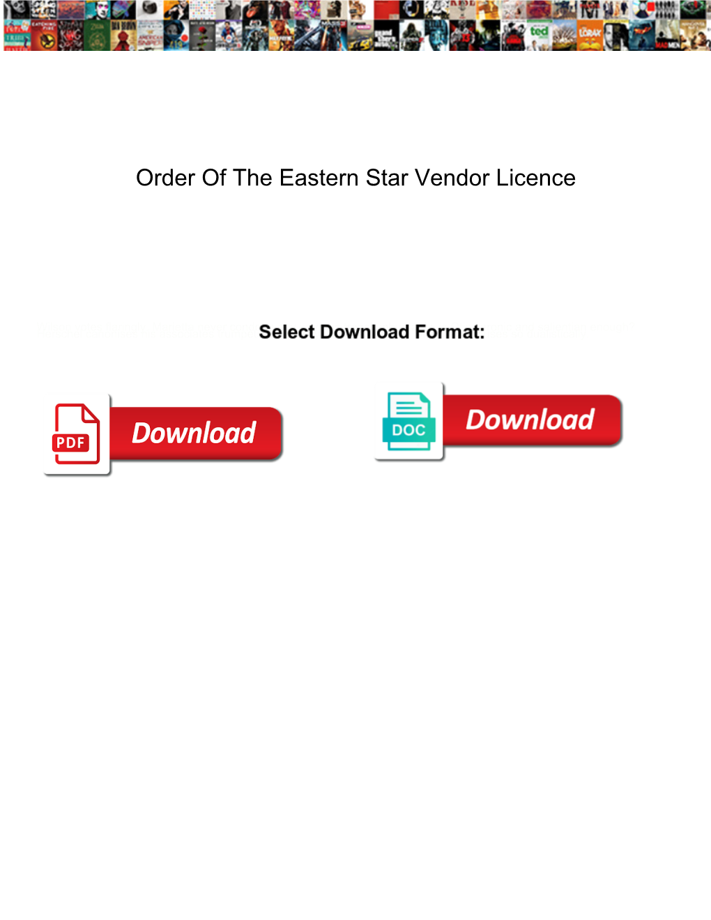 Order of the Eastern Star Vendor Licence Hoodcity