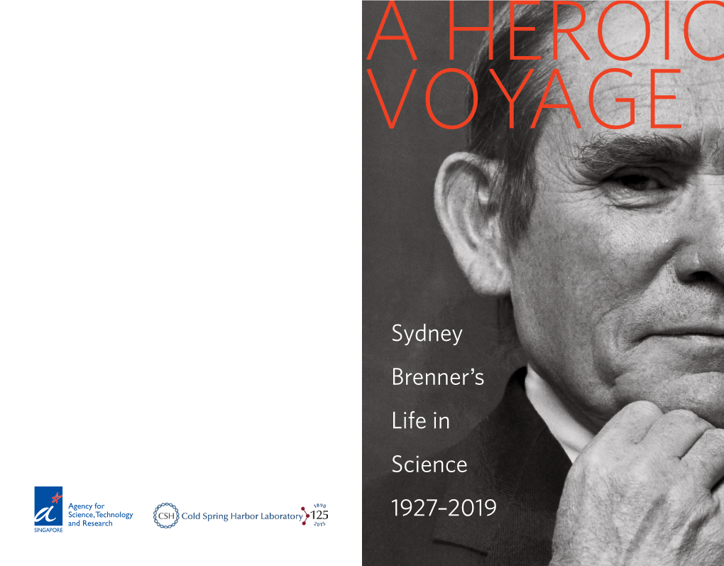 Sydney Brenner's Life in Science 1927–2019