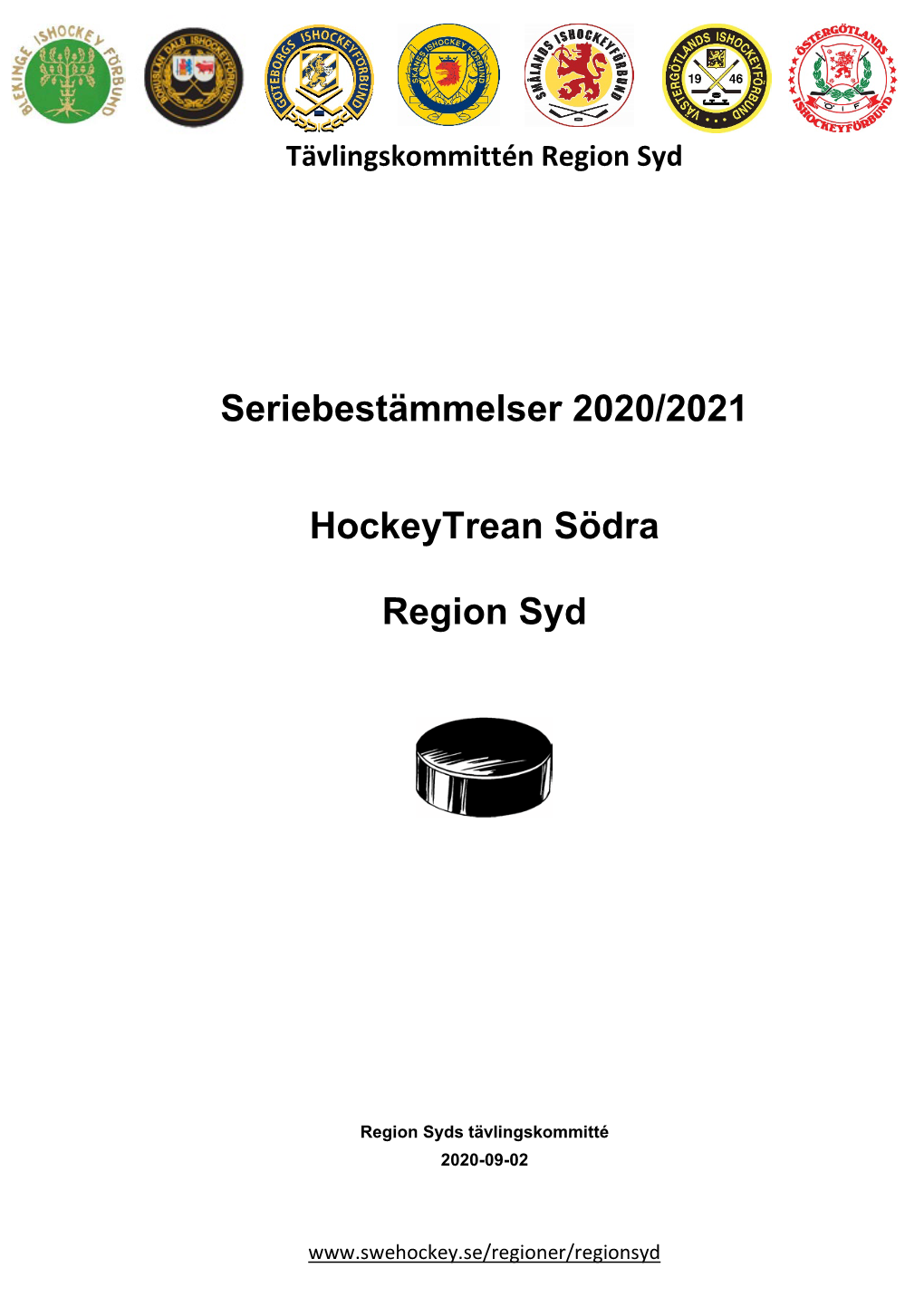 Seriebestämmelser 2020/2021 Hockeytrean Södra Region