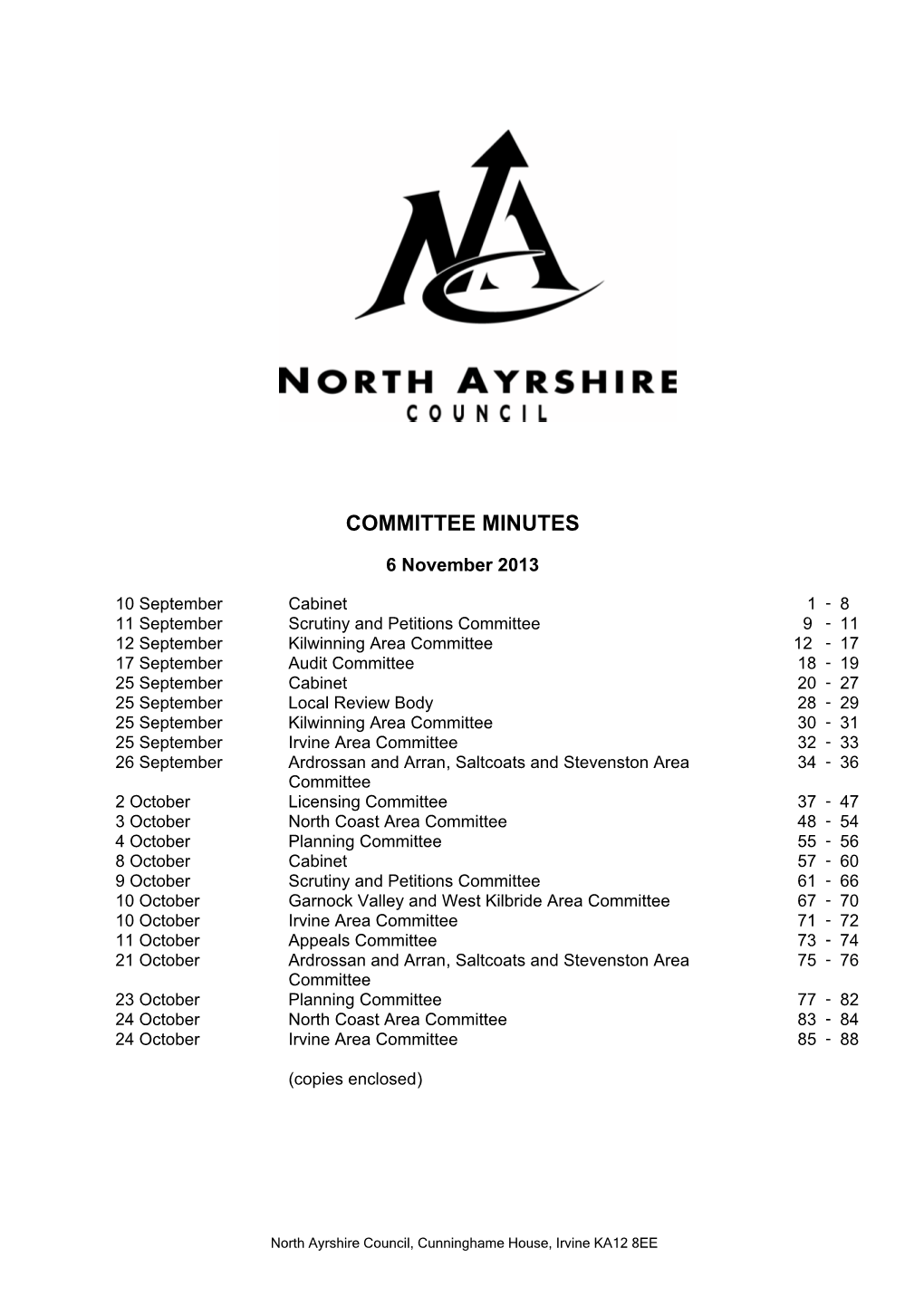 Committee Minutes