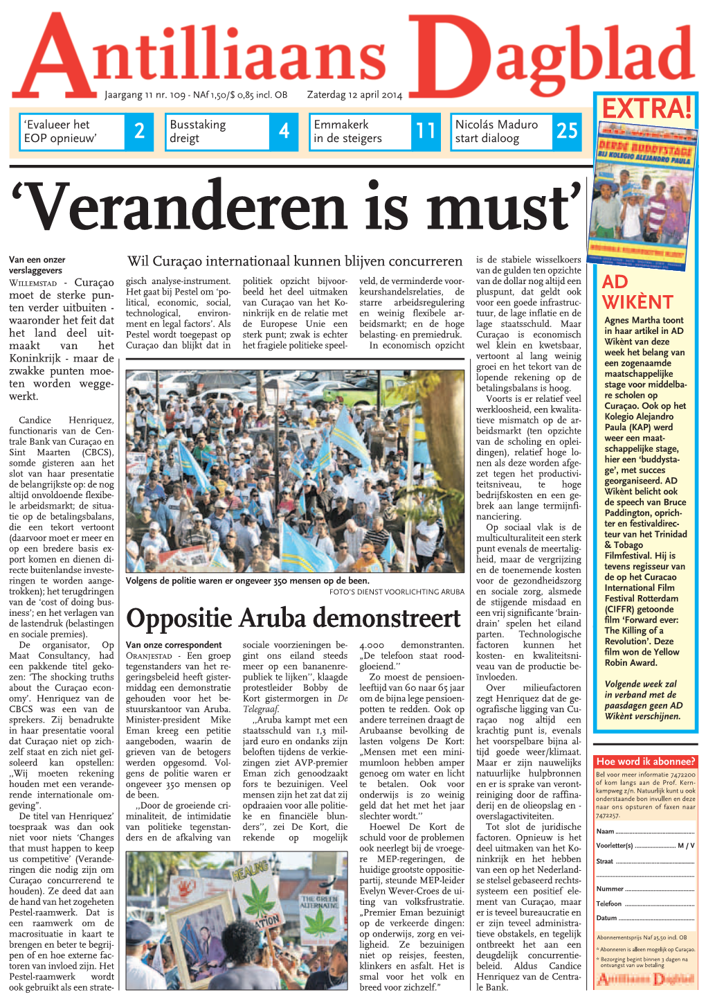 'Veranderen Is Must'