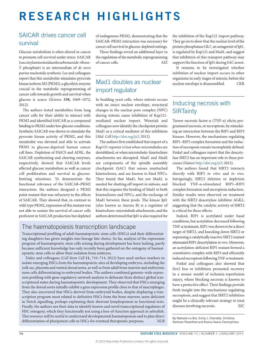 The Haematopoiesis Transcription Landscape TNF-Α Treatment