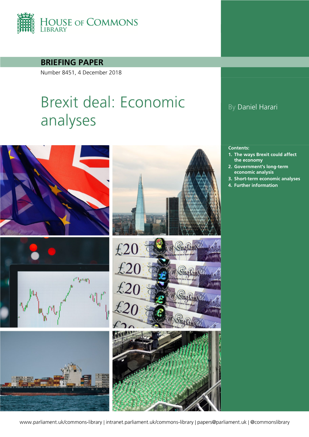 Brexit Deal: Economic Analyses