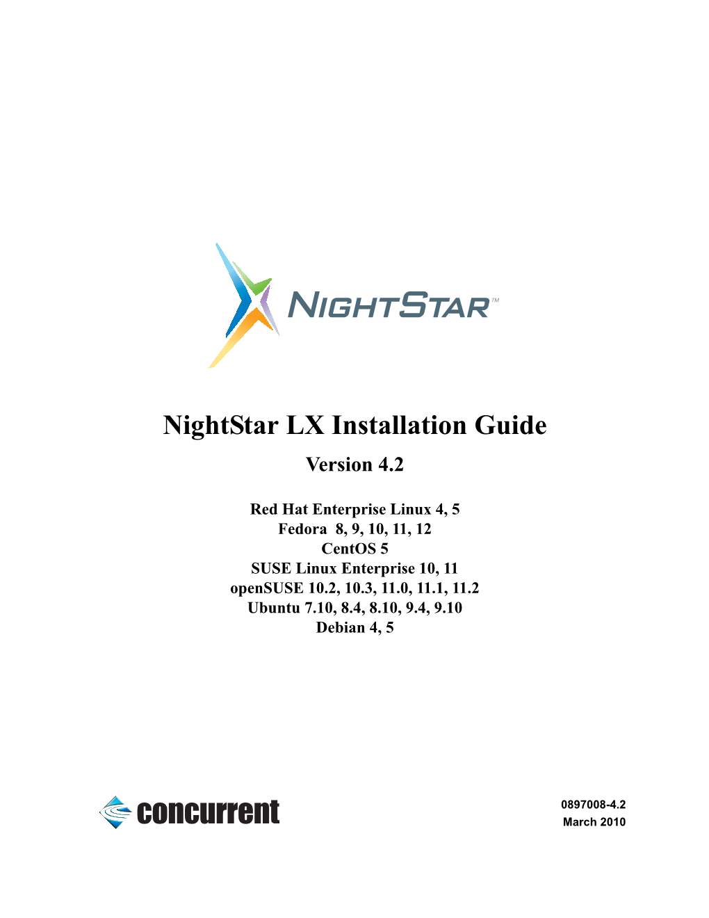 Nightstar LX Installation Guide Version 4.2