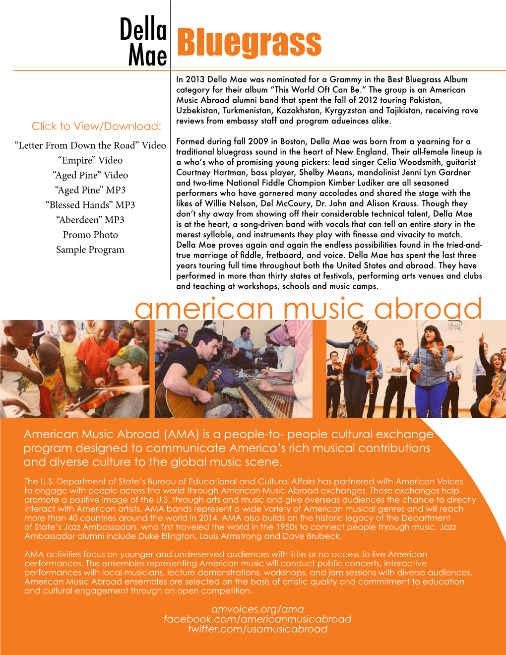 Della Mae Info Sheet