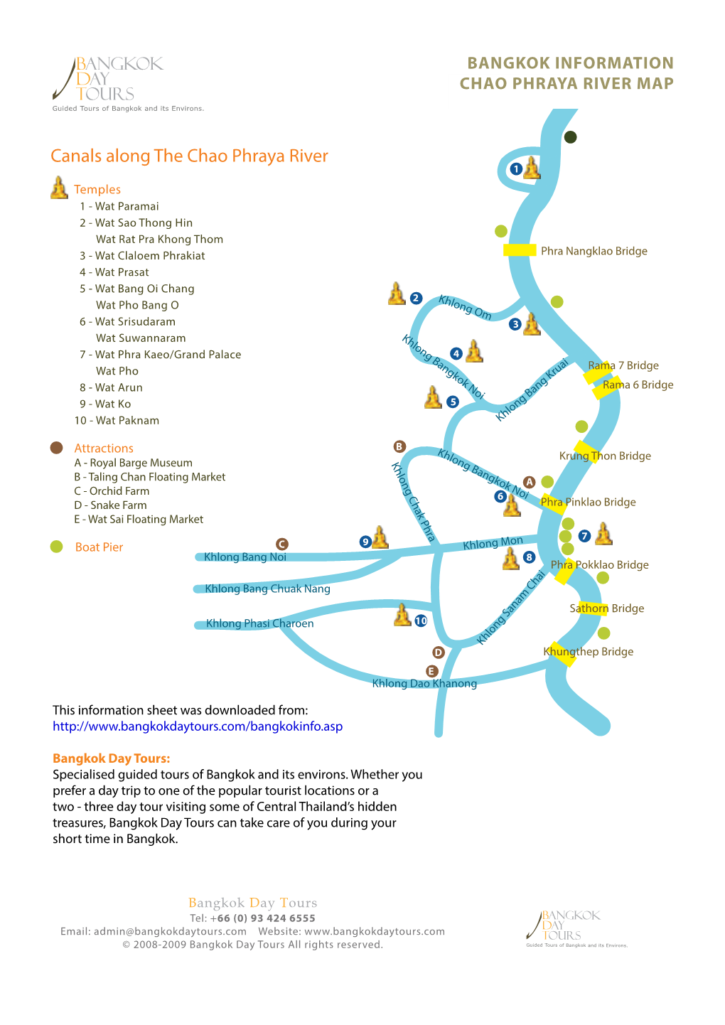 Canals Along the Chao Phraya River