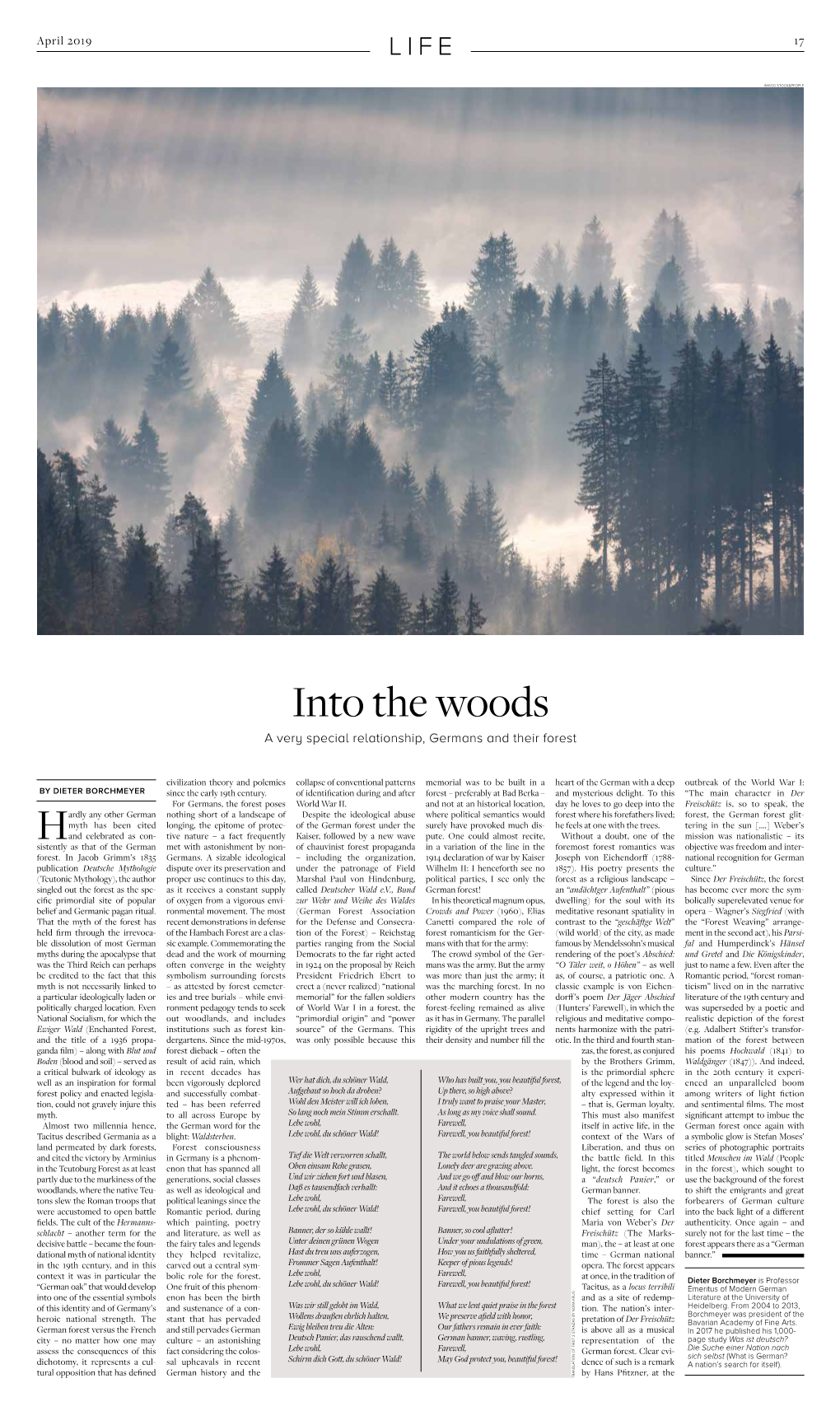 Into the Woods a Very Special Relationship, Germans and Their Forest