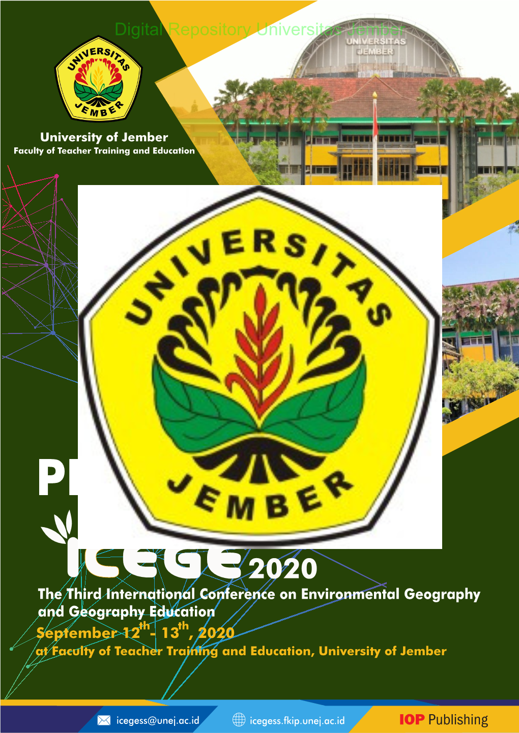 Conference Series:Digital Earth Repository and Environmental Universitas Science Jember