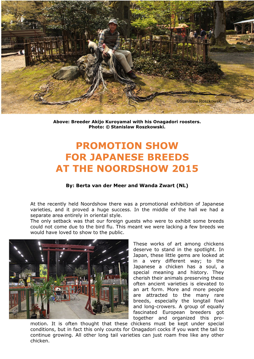 Promotion Show for Japanese Breeds at the Noordshow 2015