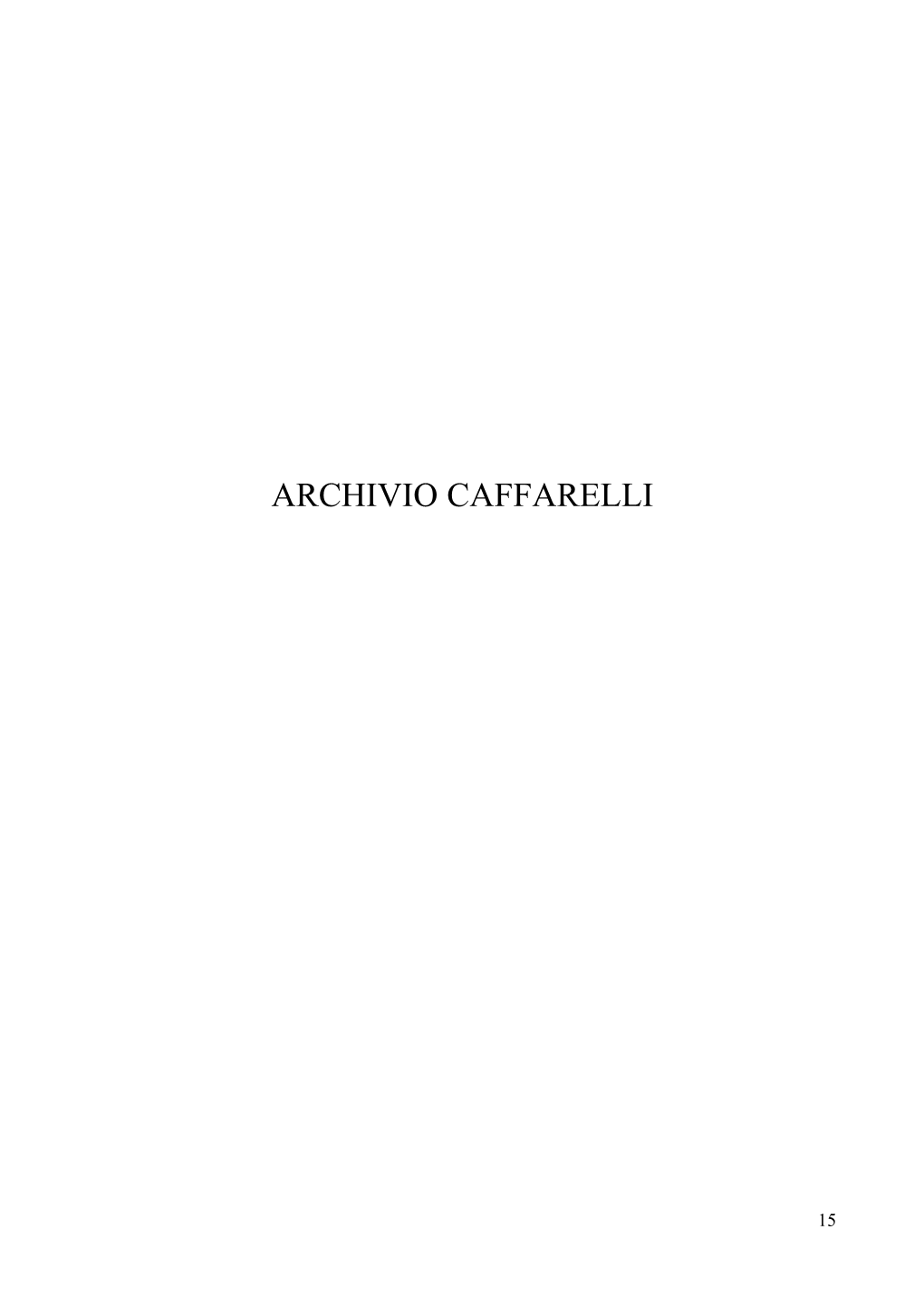 Fondo Caffarelli
