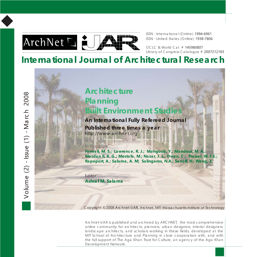 IJAR Vol 2 Issue 1 March 2008.Indb