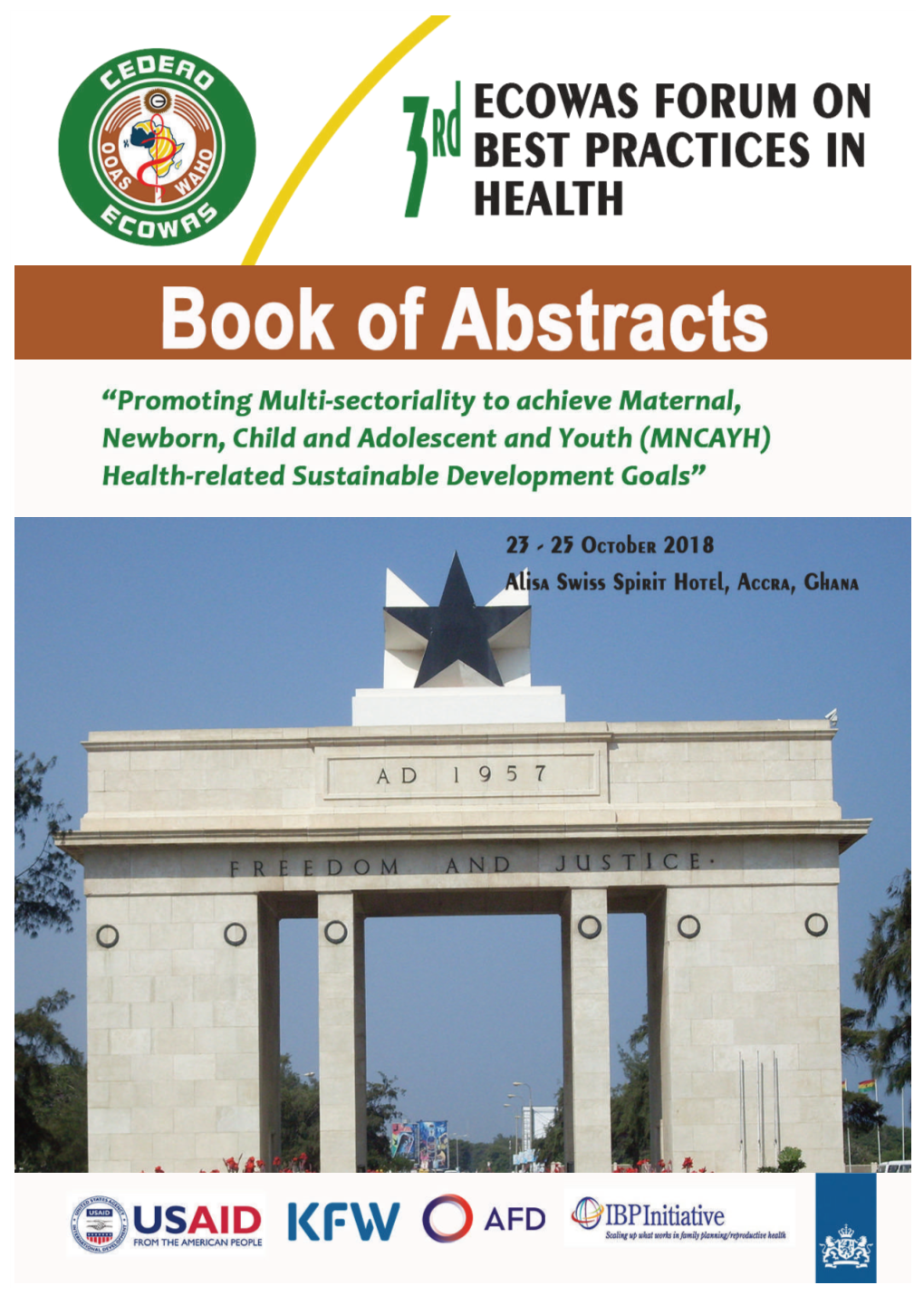 3Rd ECOWAS Forum on Best Health Practices, Accra-Ghana, 23-25 October 2018