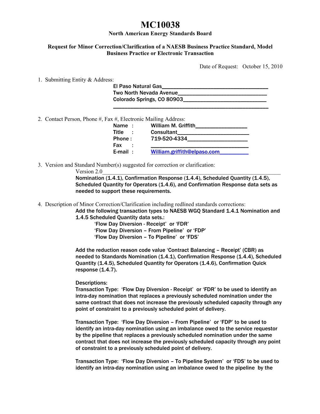 North American Energy Standards Board s10