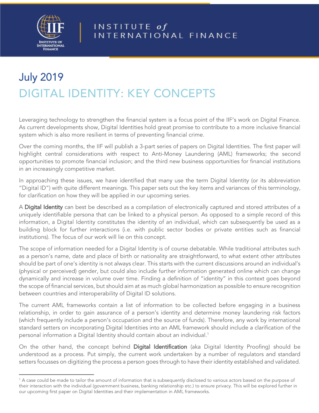 Digital Identity: Key Concepts