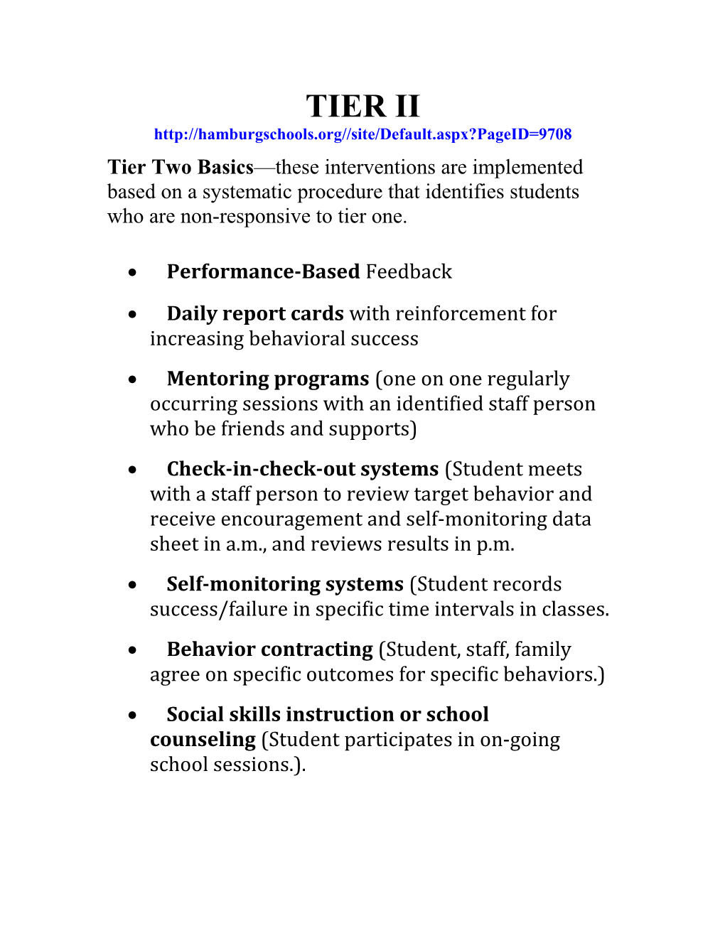 Daily Report Cards with Reinforcement for Increasing Behavioral Success