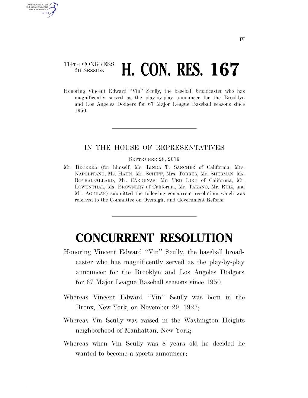 H. Con. Res. 167