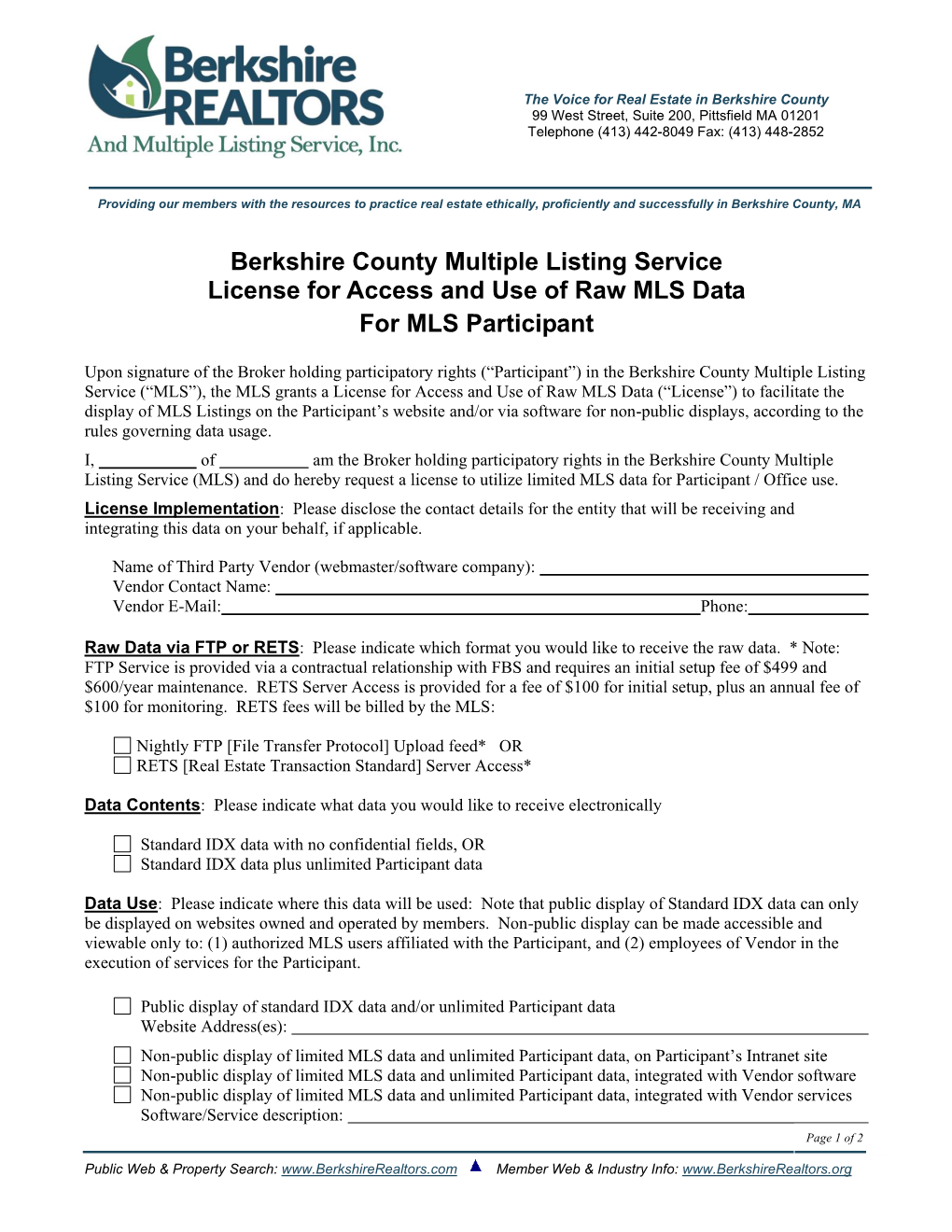 MLS Internet Data Exchange (IDX) Smart Frame