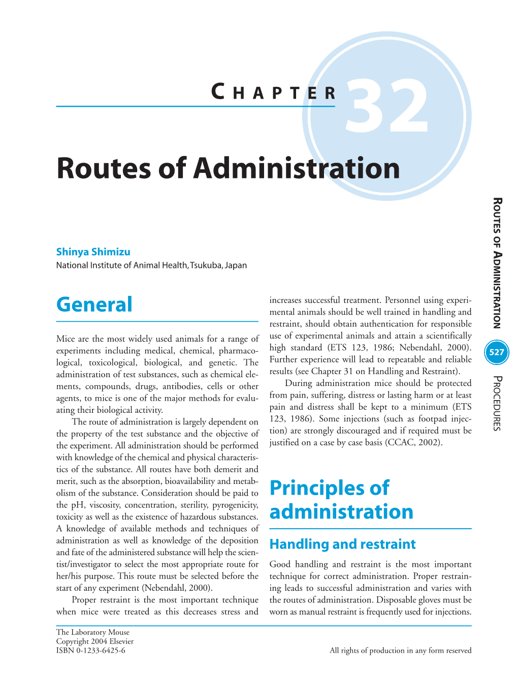 Routes of Administration R UE of OUTES