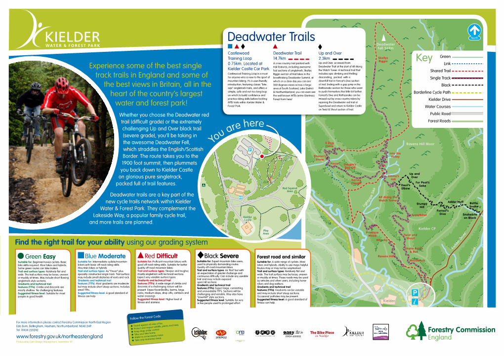 Deadwater Trails North Deadwater Fell 569M Castlewood Deadwater Trail up and Over Training Loop 14.7Km 2.3Km Skellys Green Riggin Key 0.75Km