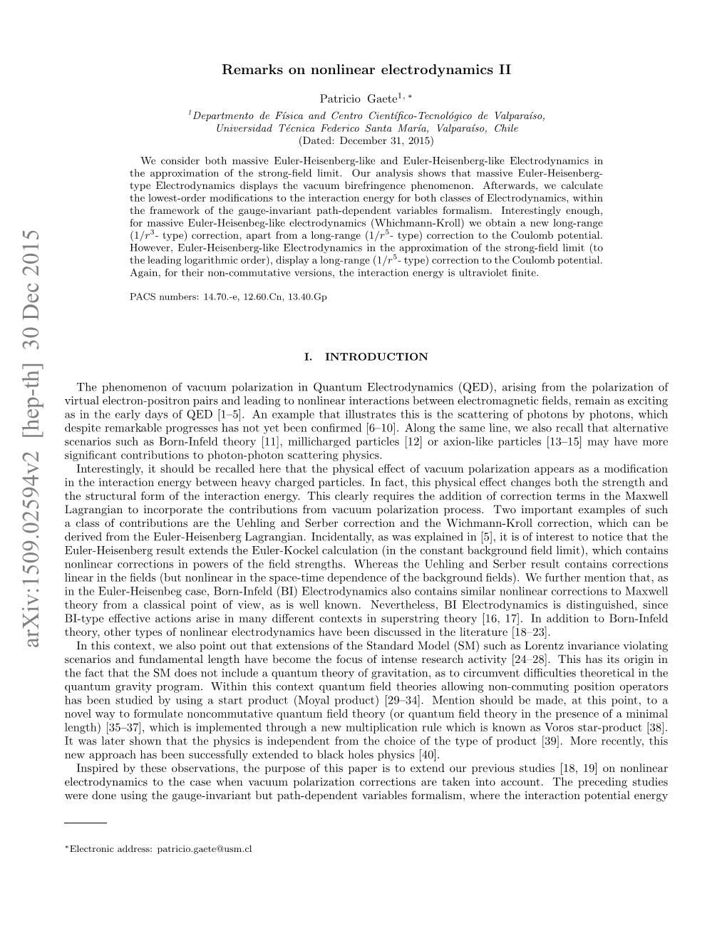 Arxiv:1509.02594V2 [Hep-Th] 30 Dec 2015 Hoyfo Lsia on Fve,A Swl Nw.Nevertheless Discu Supers Been Known