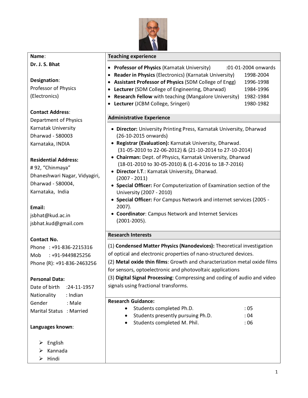 Curriculum Vitae