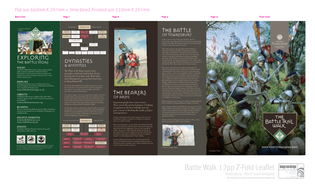 Battle Walk 12Pp Z-Fold Leaflet