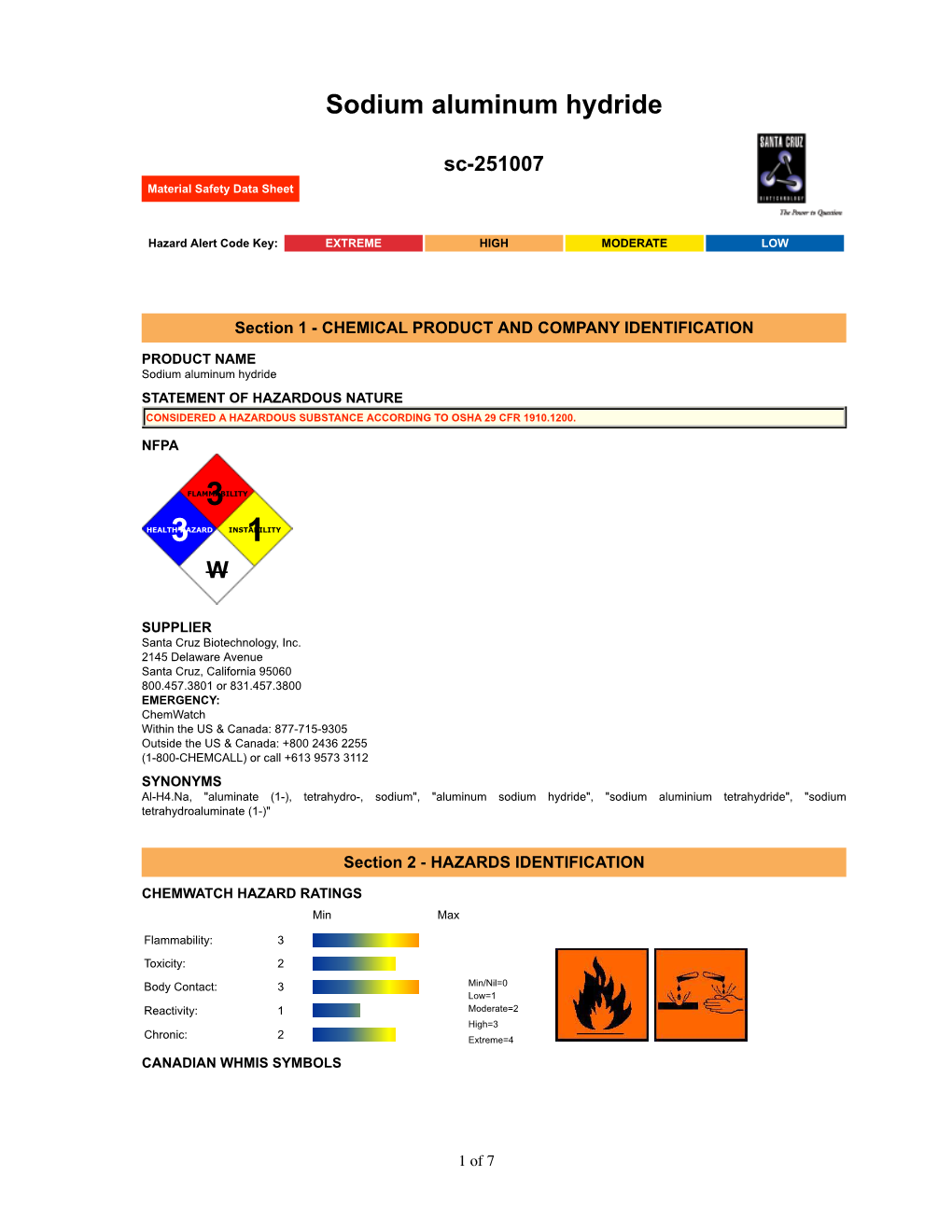 Sodium Aluminum Hydride