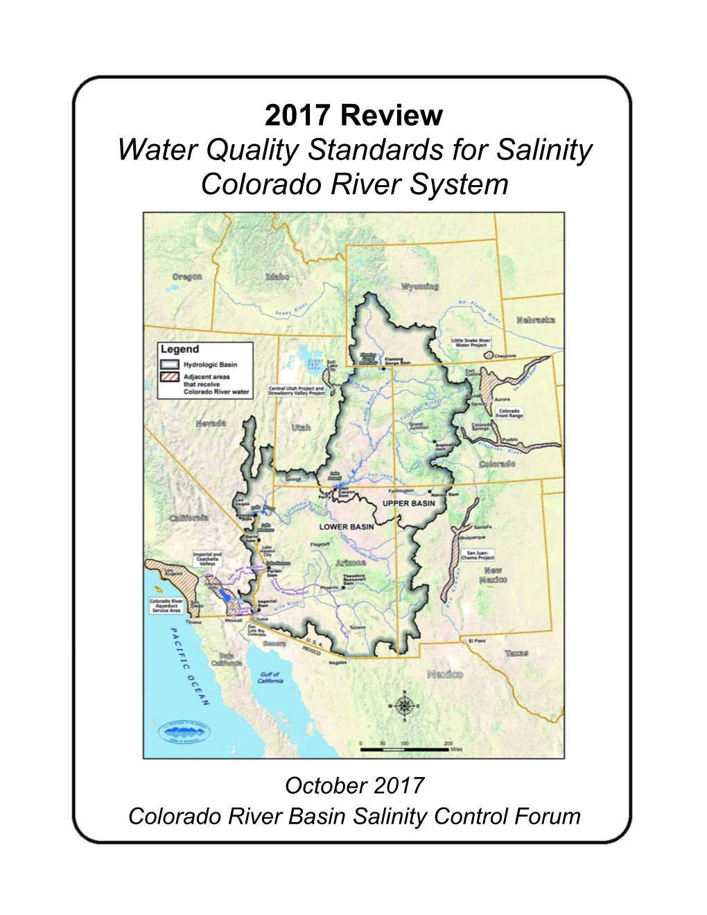 2017 Review Water Quality Standards for Salinity Colorado River System