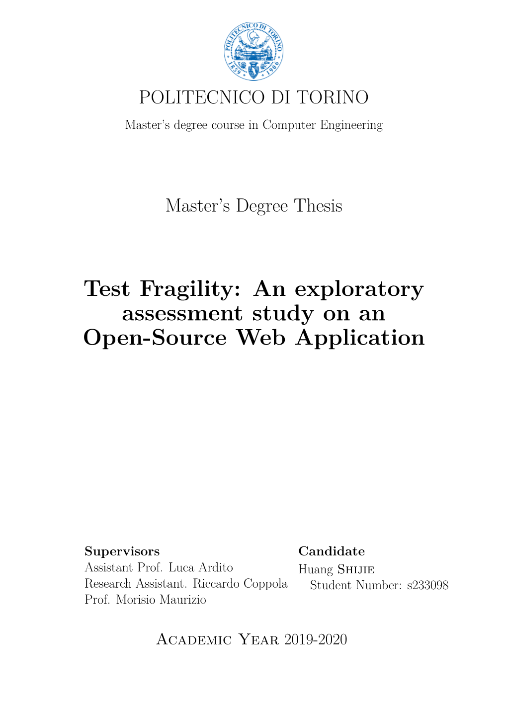 An Exploratory Assessment Study on an Open-Source Web Application