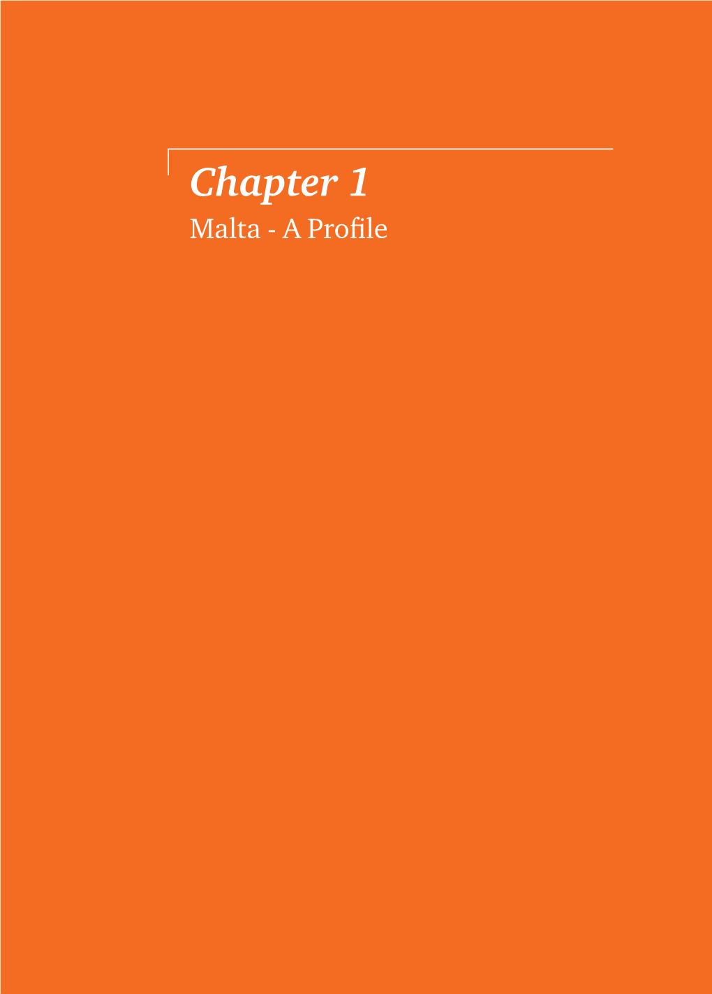 Chapter 1: Malta