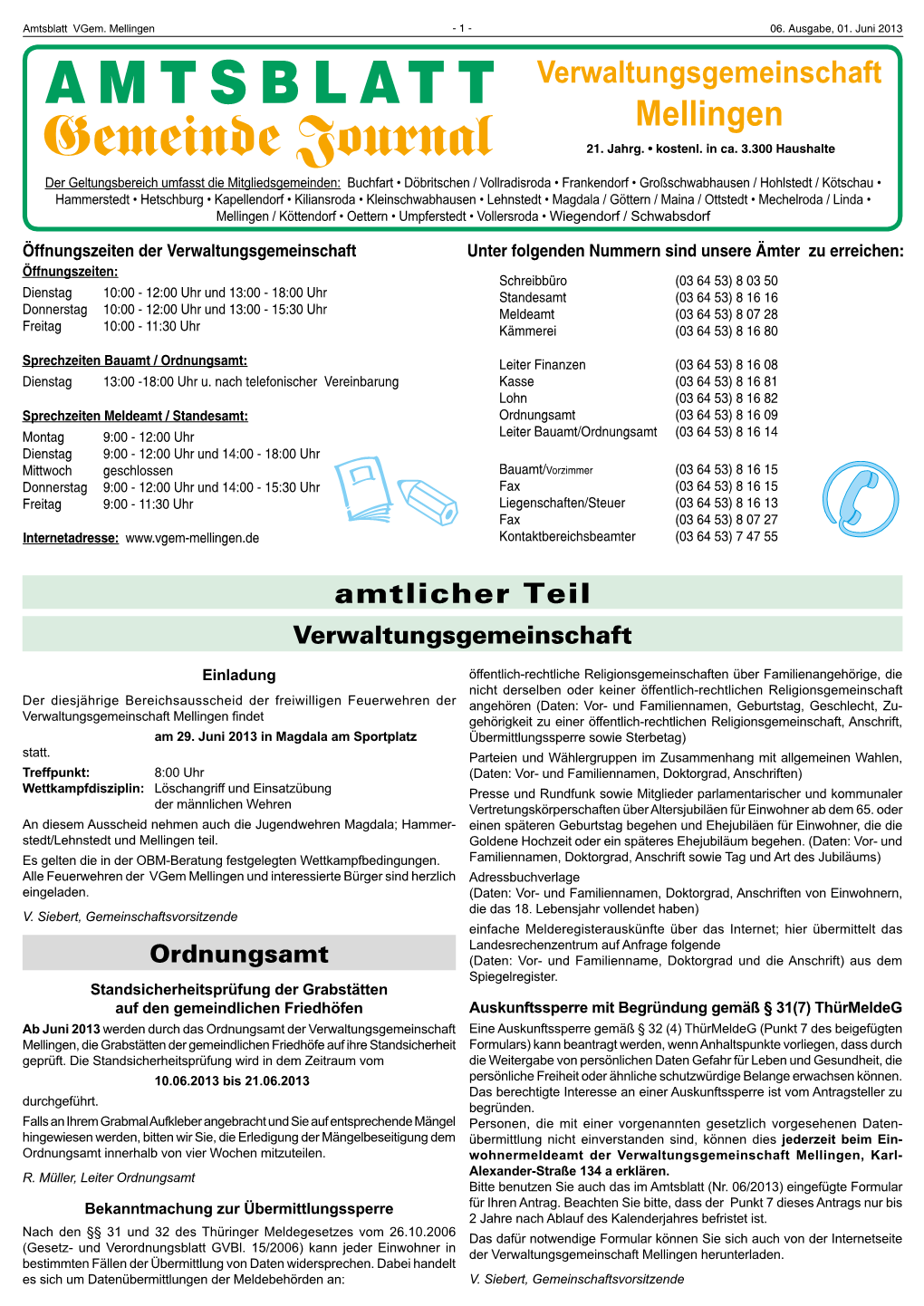 Amtsblatt Vgem