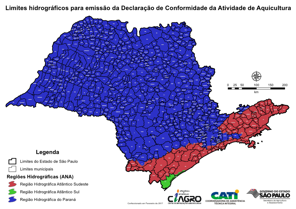 Limites Hidrográficos Para Emissão Da Declaração De Conformidade Da Atividade De Aquicultura