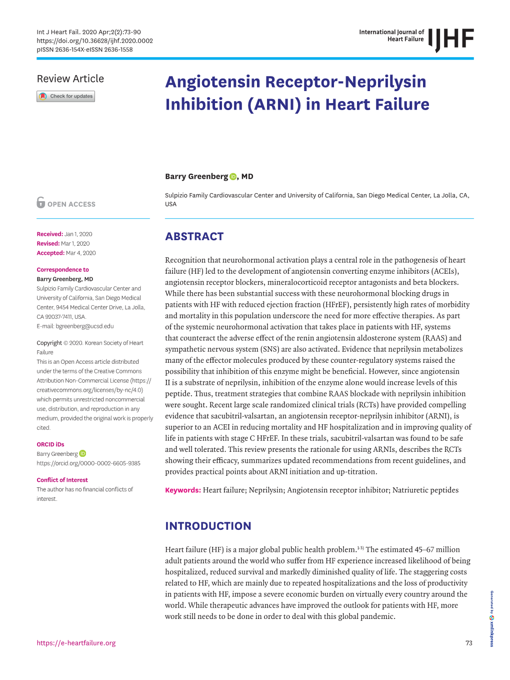 Angiotensin Receptor-Neprilysin Inhibition (ARNI) in Heart Failure