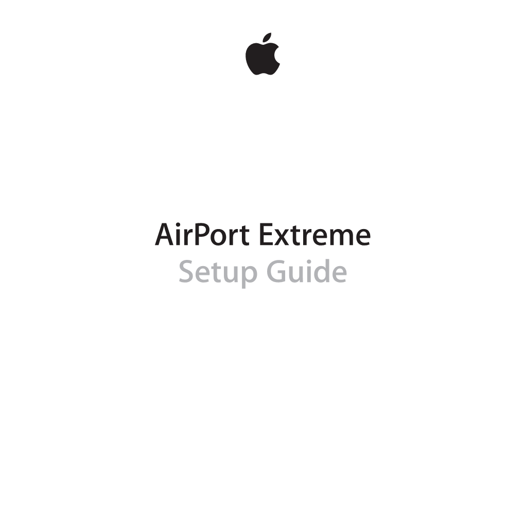 Airport Extreme Setup Guide